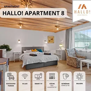 Sehr Gemütliche Ferienwohnung In Bester Lage Mit Großem Sonnenbalkon L Innenstadtnähe L 1 Minute Zum Bahnhof L Küche L Tv L Free-wlan L Willkommen Im Hallo!-apartment 8 Apartment
